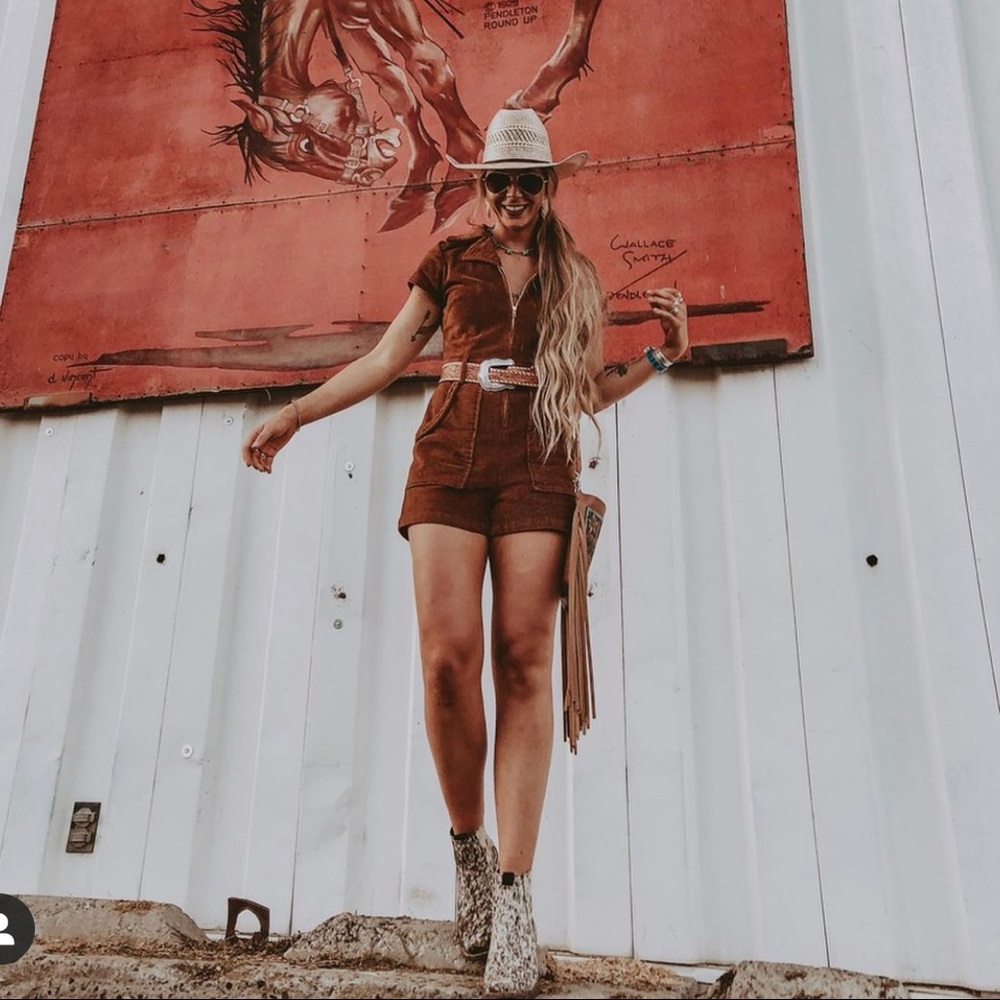 MuMu corduroy romper